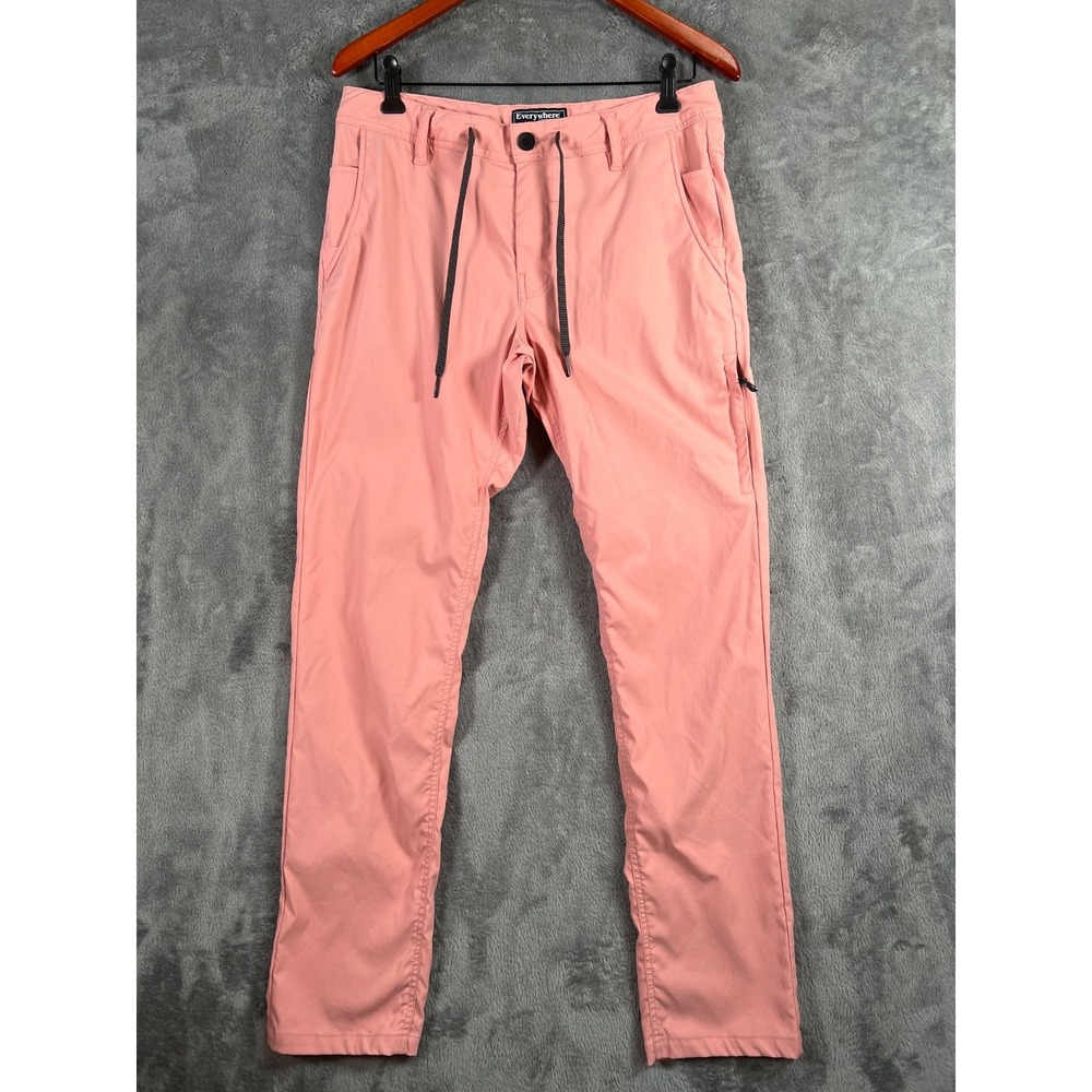 686 Everywhere Pants Mens 32x32 Pink Slim Fit Chino Technical Lightweight